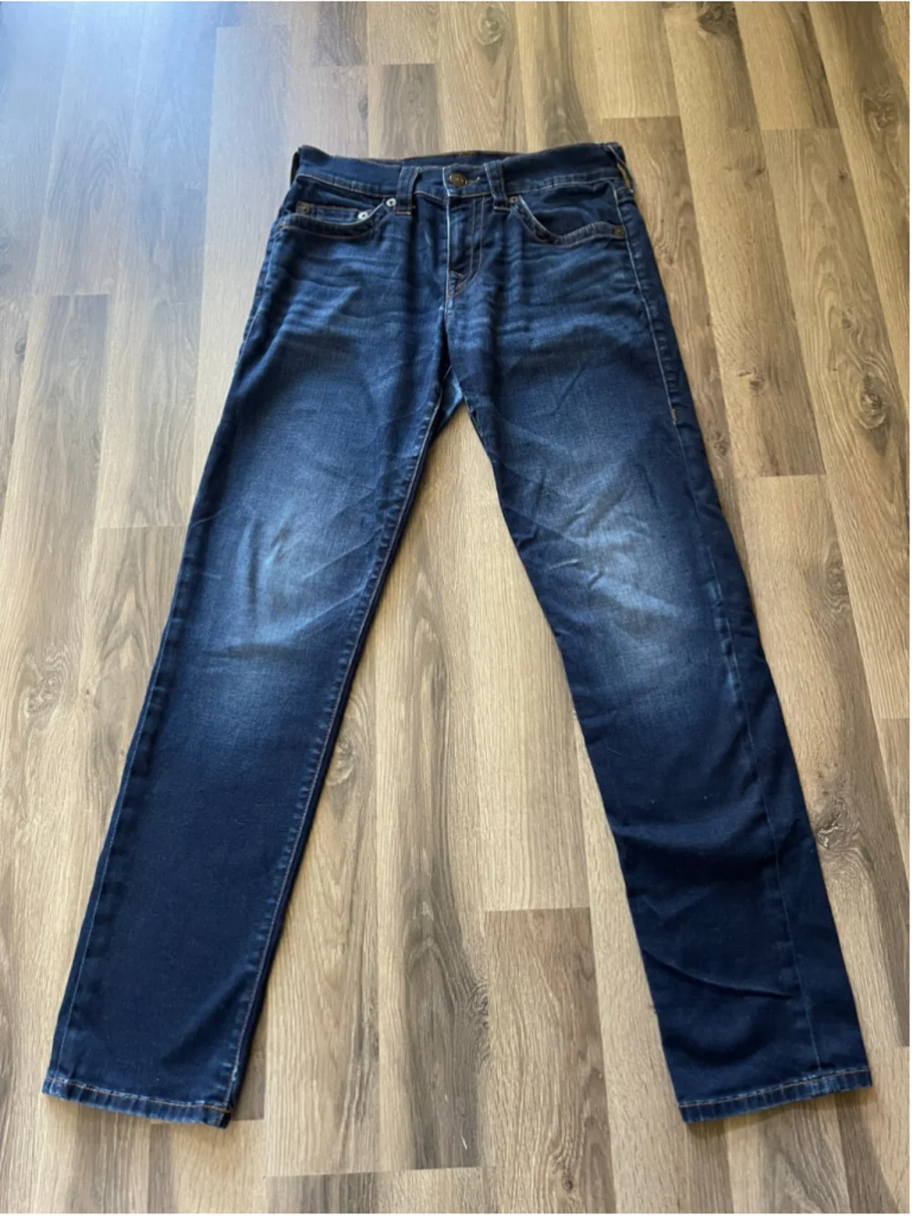 Men's True Religion Slim Jeans, Waist 29, Blue inseam 31